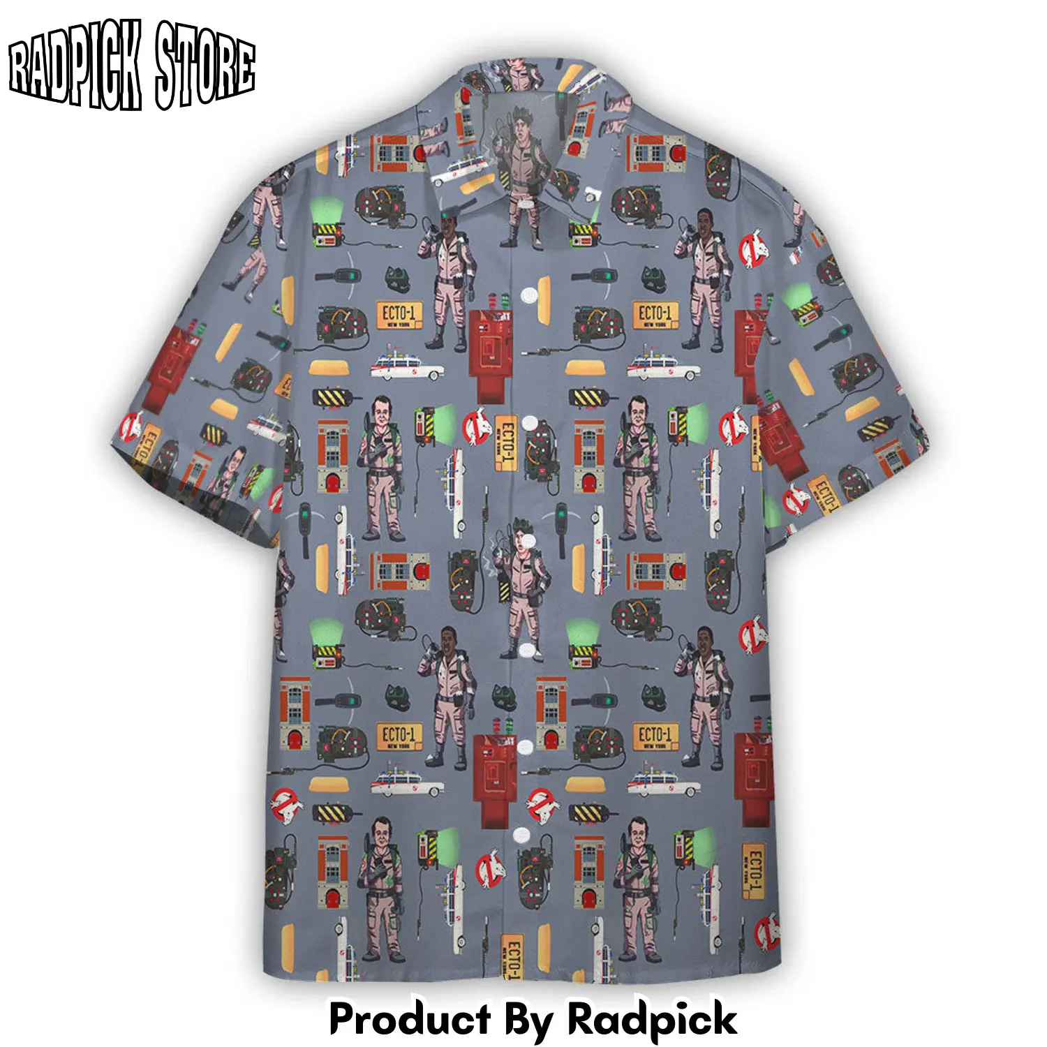 Radpick 3d ghostbusters team hawaii vibe custom hawaiian shirt rp292773